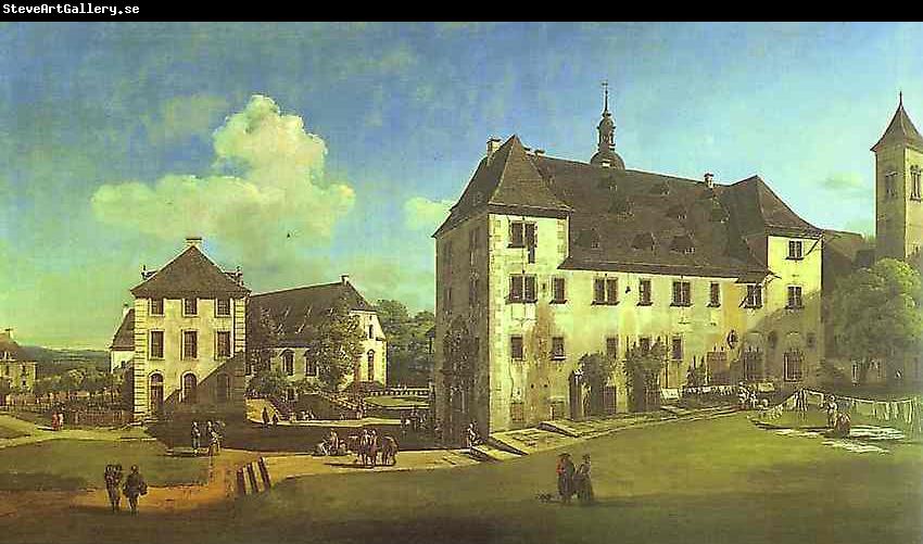 Bernardo Bellotto Courtyard of the Castle at Kaningstein from the South.